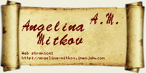Angelina Mitkov vizit kartica